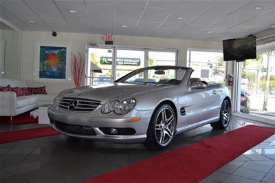 2005 mercedes-benz sl55 amg renntech convertible nav clean carfax low miles