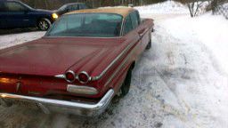 1960 pontiac catalina. 2 dr. " bubble top" numbers matching original car.