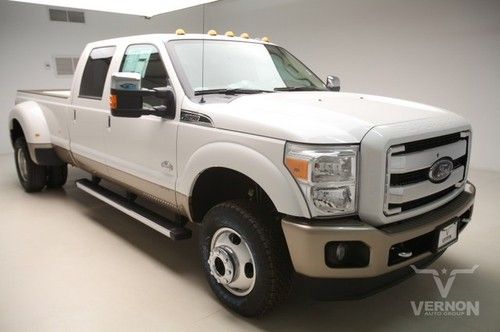 2013 drw king ranch crew 4x4 navigation sunroof leather heated v8 diesel