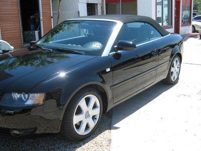 2004 audi cabriolet 1.8t black on black  nice!!!!