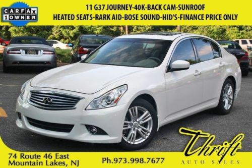 11 g37 journey-40k-back cam-heated seats-rark aid-bose sound-hid&#039;s