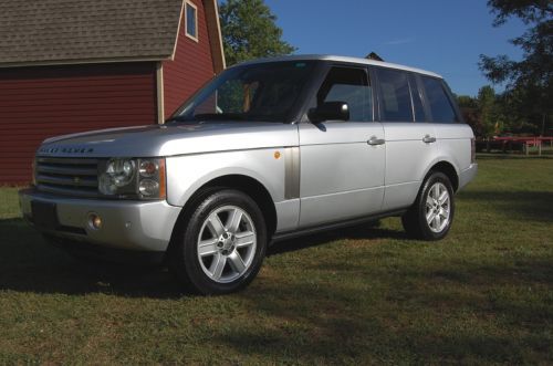 No reserve..beautiful 2004 land rover range rover hse, 1 owner, no accidents,dvd