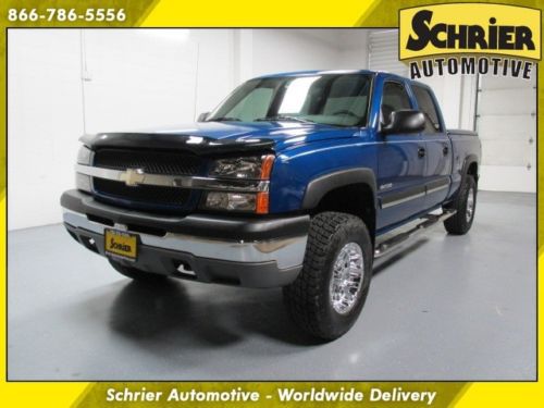 04 chevy silverado 2500 ls blue 4x4 tonneau cover hitch receiver dual climate