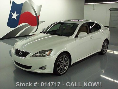 2008 lexus is350 sunroof climate seats nav rear cam 56k texas direct auto