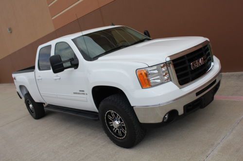 2008 sierra 2500 slt gmc diesel 4x4 z71 chrome wheels short bed 2009 6.6l