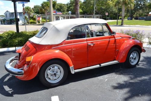 All original vintage 1979 volkswagen beetle convertible with air conditioning