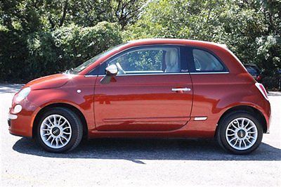 Fiat 500 2dr convertible lounge low miles gasoline 1.4l 4 cyl rame (copper)