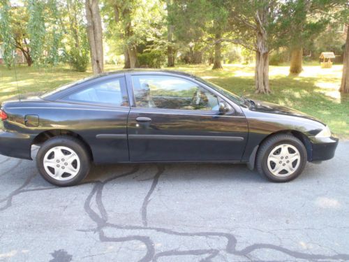 2002 chevy cavalier ls-only *47k*-coupe-5 speed-one owner-no reserve-warranty-