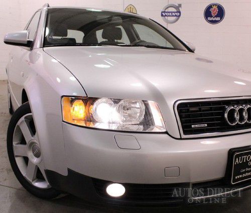 We finance 2004 audi a4 1.8t quattro awd auto 88k clean carfax mroof htdsts 6cd