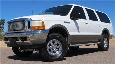 No reserve 2001 ford excursion 7.3l diesel limited 4x4 - very clean  2 az owners