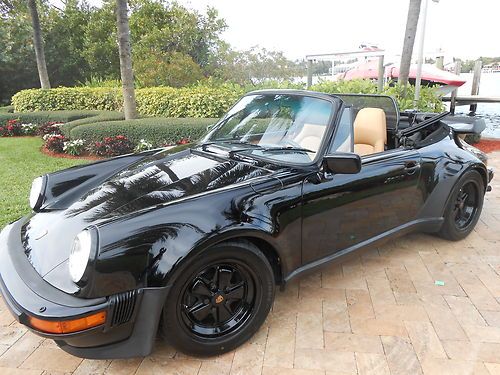 89 porsche 911 turbo carrera convertible one of kind 54k*fl*loaded*perfect car!!