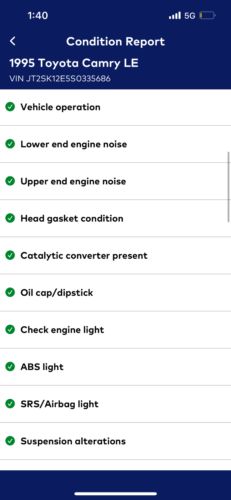 1995 Toyota Camry LE, US $0.99, image 16