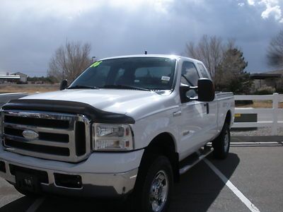 2006 ford f250; powerstroke diesel; white; xlt superduty