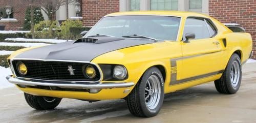 1969 mustang fastback 4 speed 302 restored yellow black