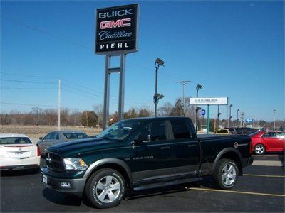 Quad 5.7l  hemi cd 4x4 abs 4-wheel disc brakes outdoorsman one owner low miles
