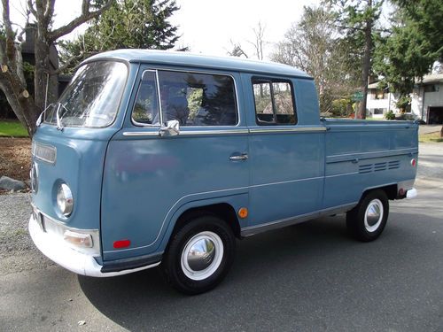 1968 double cab 3 door crew cab bay window type2 bus pickup truck van worldwide