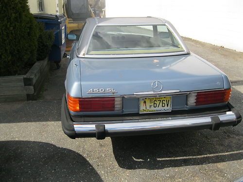 1977 mercedes-benz 450sl base convertible 2-door 4.5l/water damage