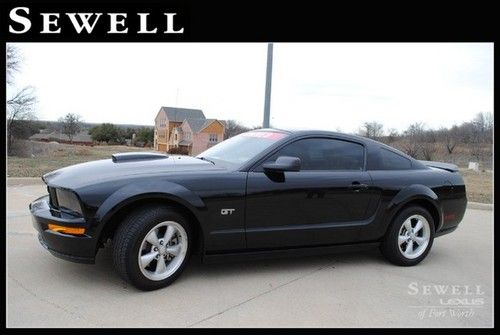 07 black mustang gt premium v8 manual  leather mp3 ipod cd  chrome