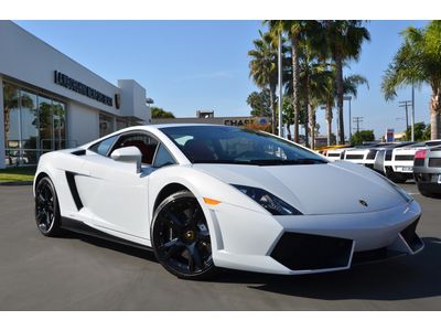 2012 lamborghini gallardo lp550-2 coupe. suzuka grey. red interior. 900 miles.