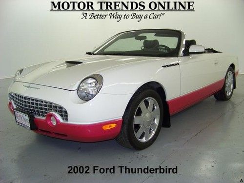 Pink two tone hardtop stand convertible chromes 2002 ford thunderbird only 7k
