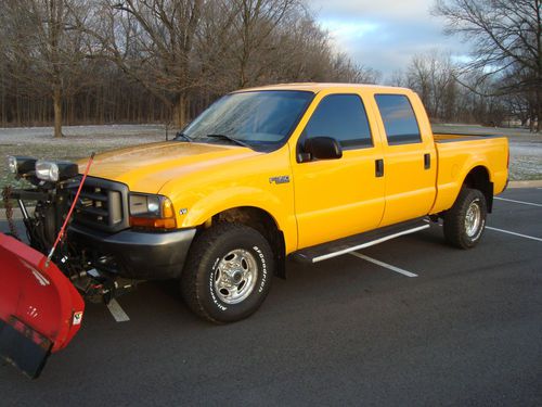 1999 ford f350 crew cab, western wide out plow