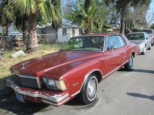 1978 chevrolet monte carlo w/ original 305 solid california car