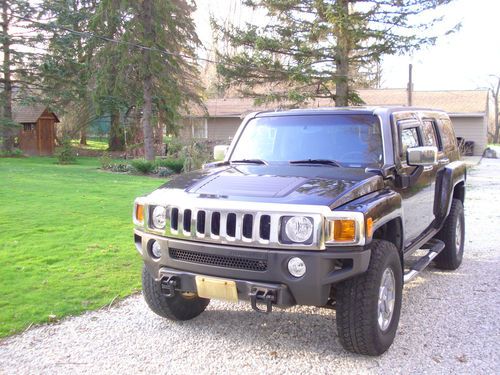 2006 hummer h3 base sport utility 4-door 3.5l black on black luxury package