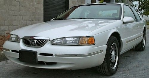 1997 mercury cougar xr7 30th anniversary edition one owner 31k miles pearl white