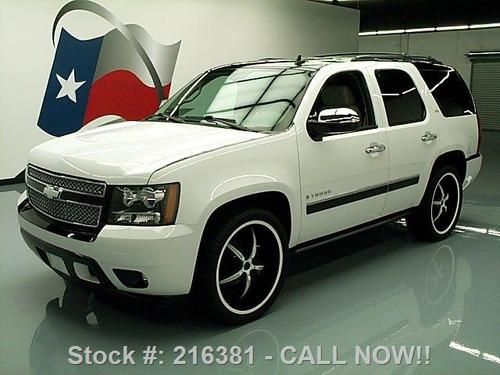 2009 chevy tahoe ltz sunroof nav rear cam dvd 24's 41k texas direct auto