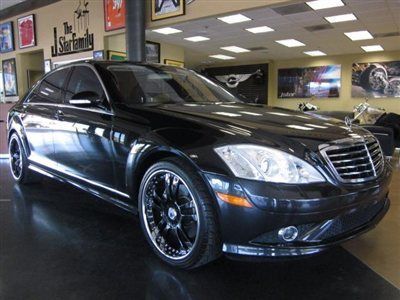2007 mercedes benz s550 black on black 20 inch asantis