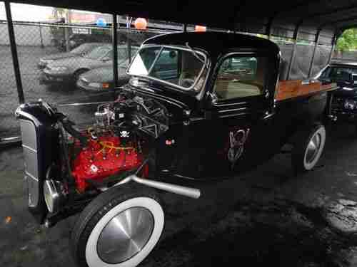 1938 FORD FLATHEAD RAT ROD HOT ROD MAT BLACK OLD SCHOOL PICK UP NO RESERVE, image 2
