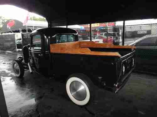 1938 FORD FLATHEAD RAT ROD HOT ROD MAT BLACK OLD SCHOOL PICK UP NO RESERVE, image 4