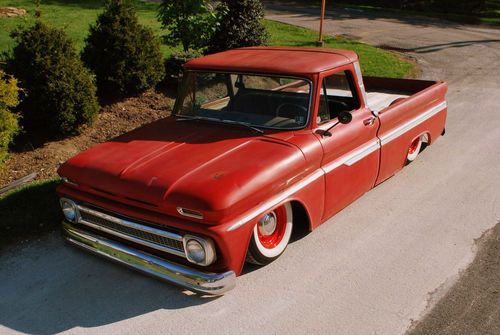 1964 chevy c10 pickup ls motor 700r4 patina shop truck rod big back window