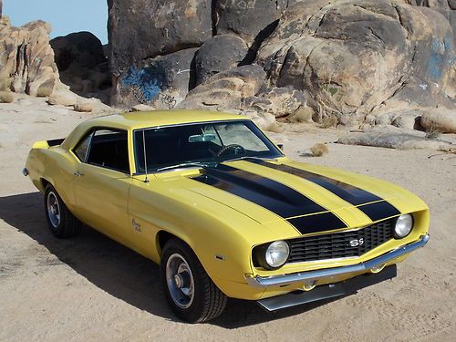 1969 camaro ss 350 restored california car! 76 daytona yellow!!!