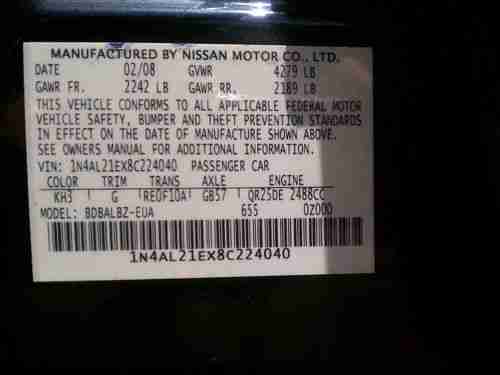 2008 Nissan Altima 2.5 S FLORIDA Car Clean Pwr Pkg Gas Saving !, US $10,499.00, image 13