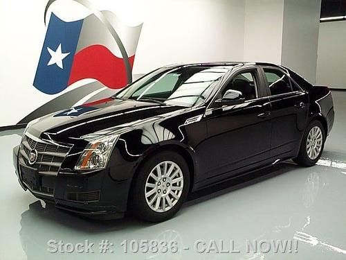 2010 cadillac cts pano sunroof htd seats blk on blk 49k texas direct auto