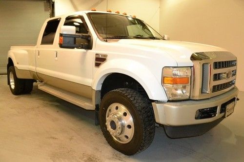 2008 ford f-450 king ranch lariat 4x4 v8 6.4l diesel sunroof cd heated leather