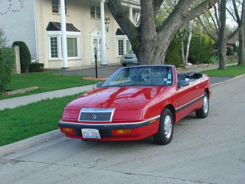 1989 chrysler lebaron convertible very low miles 2nd owner