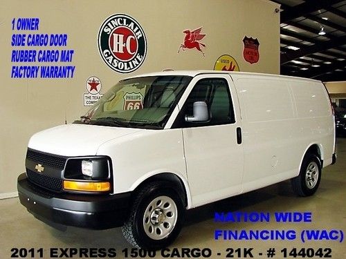 2011 express 1500 cargo van,v6,rwd,cloth seats,17in wheels,21k,we finance!!
