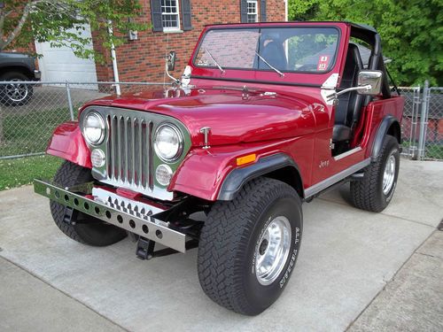 1980 jeep cj 7 cj7 laredo 304 v8 show winner