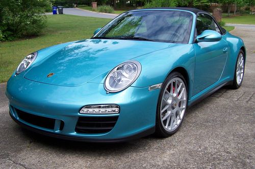 2012 911 carrera 4 gts cabriolet 997, garaged, smokefree, ipanema blue metallic