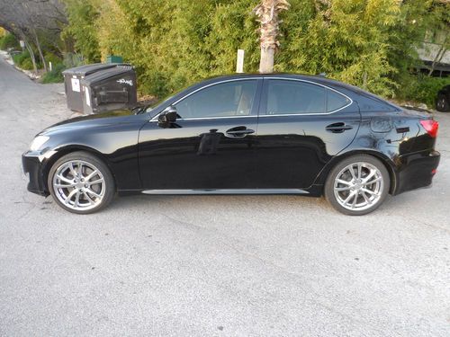 2007 lexus is350 sedan black tan premium wheels w navigation premium &amp; sport pkg