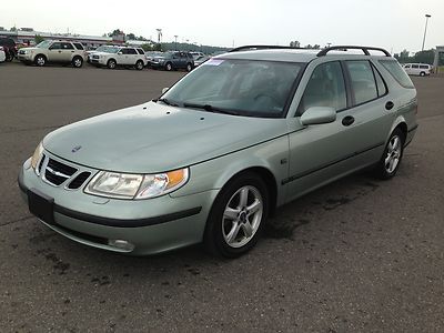 02 saab 9-5 wagon 5 day no reserve clear title runs and drives great great mpg!!