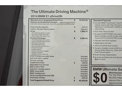 GREAT LEASE/BUY! 13 BMW X1 28i XLINE PREMIUM HEATED SEATS LEATHER MOONROOF NEW, image 17