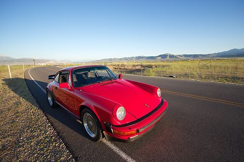 Guards red, porsche, 911, g50, bbs, showroom condition, 1984, coupe, whale tale