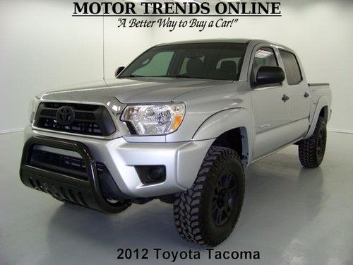 Double cab custom black wheels rearcam brushguard 2012 toyota tacoma sr5 13k