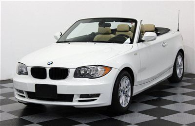 Convertible white/beige premium package real leather interior ipod connector cab