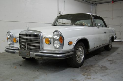 1970 mercedes 280se low grille coupe (cabrio conversion potential)