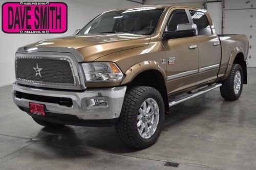 2012 new saddle brown fully loaded crew 4wd diesel grill dvd custom wheels tires
