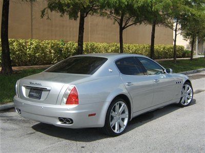 2007 maserati quattroporte gt sport silver/black